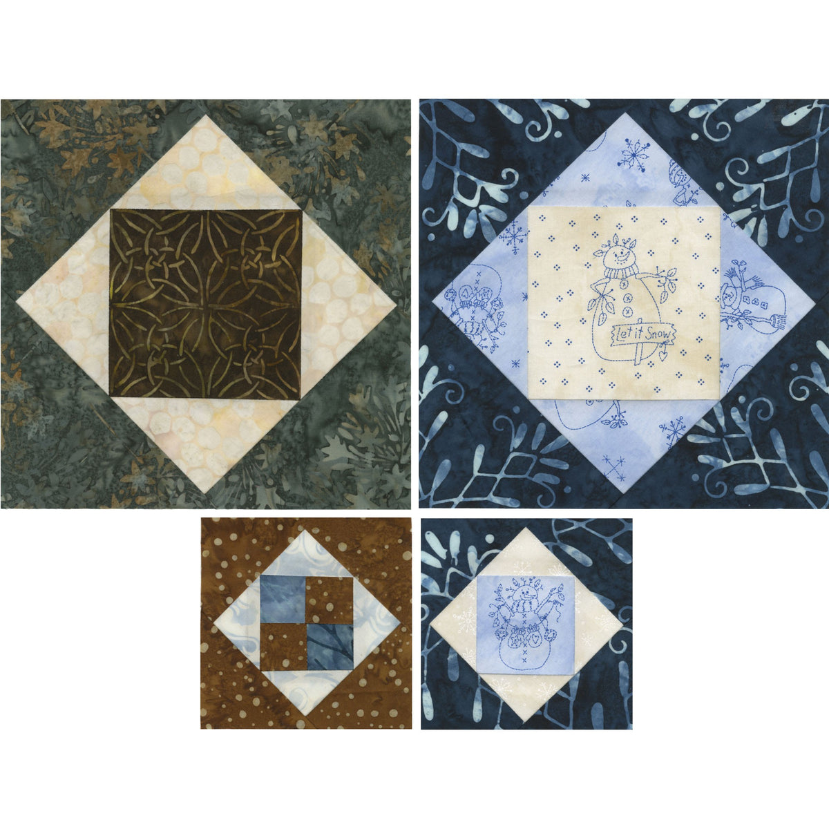 Creative Grids Square on Square Trim Tool 4in or 8in Finished Blocks Quilt Ruler