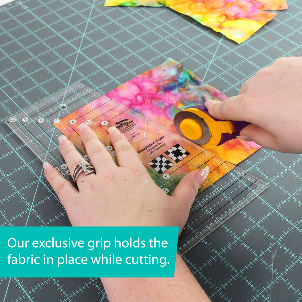 Creative Grids Quilt Ruler Straight Out Of Line 6in x 10in