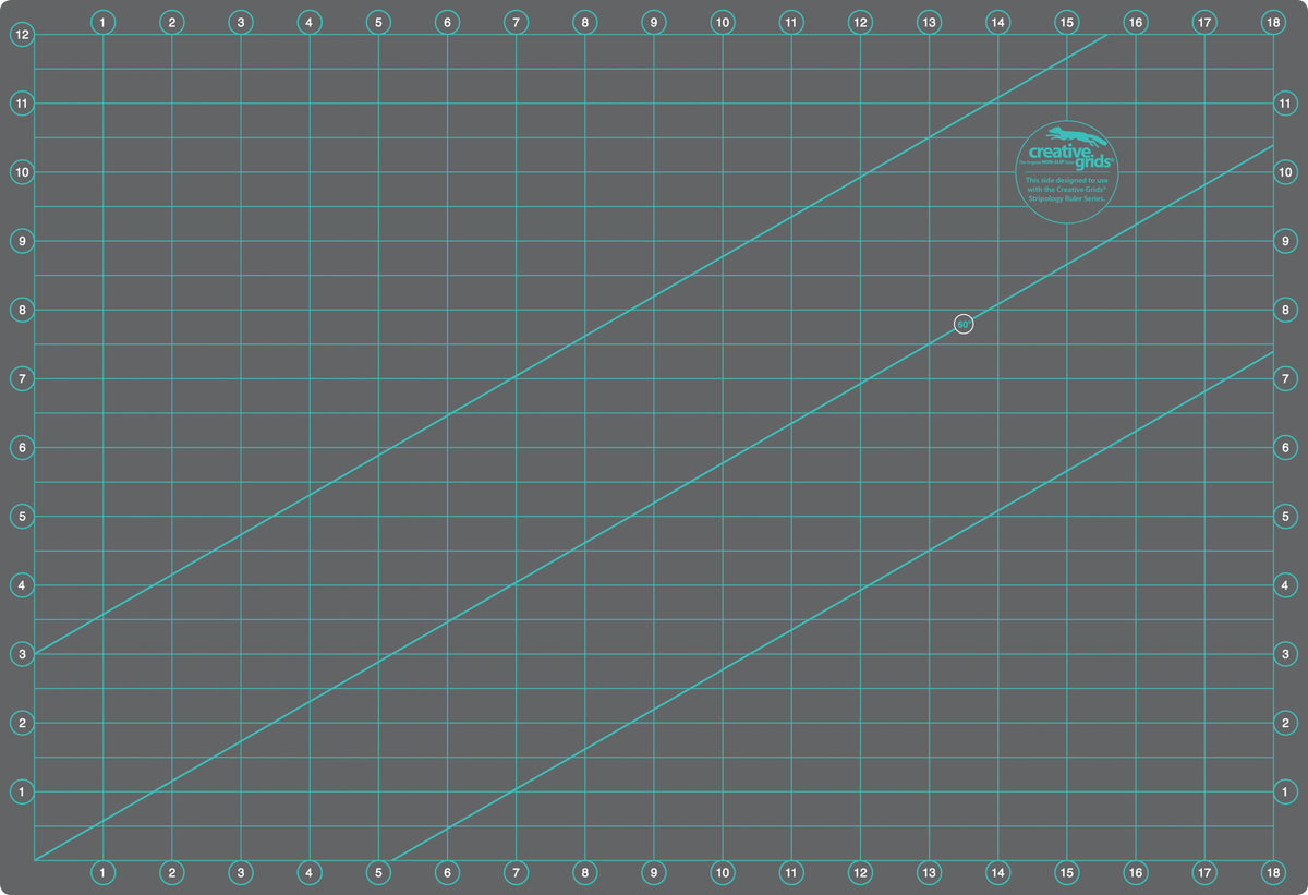 Creative Grids Self-Healing Double Sided Rotary Cutting Mat 12in x 18in