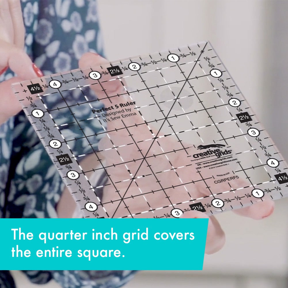 Creative Grids Quilt Ruler Perfect 5 Square