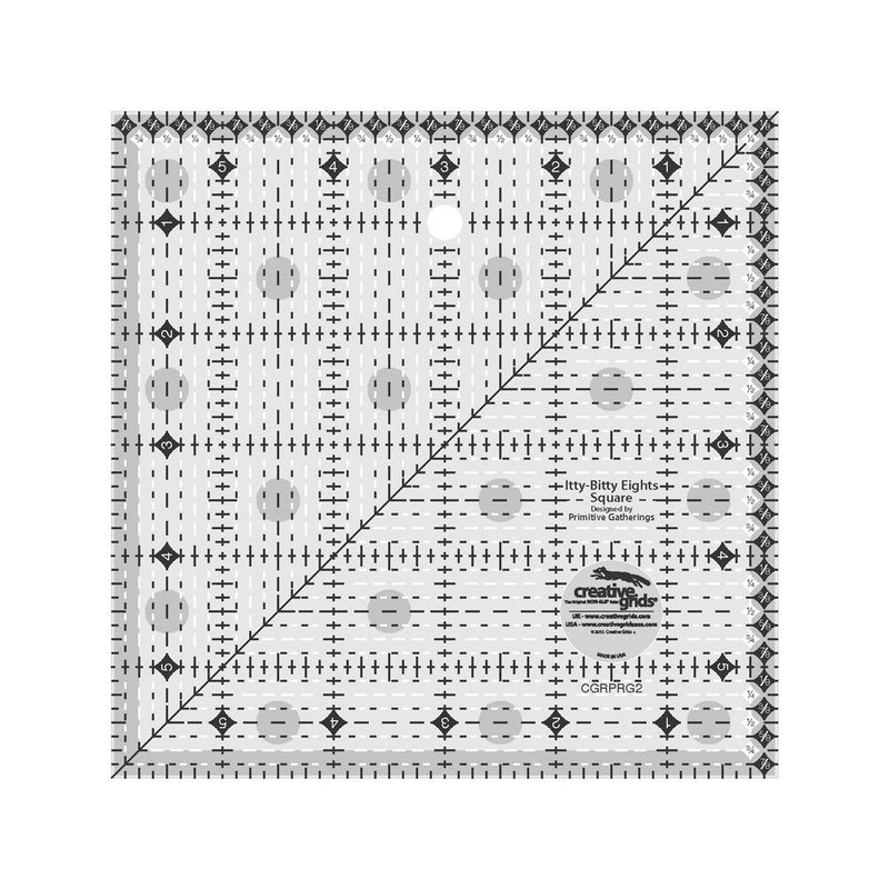 Creative Grids Quilt Ruler Itty-Bitty Eights 6in x 6in Square