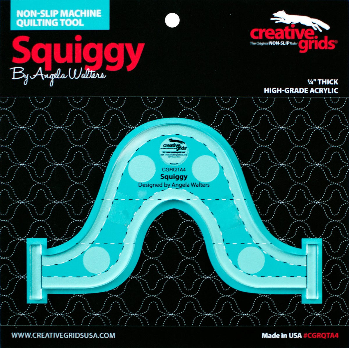 Creative Grids Machine Quilting Tool Squiggy