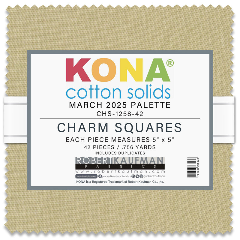 5in Squares Kona Cotton 42pcs/bundle