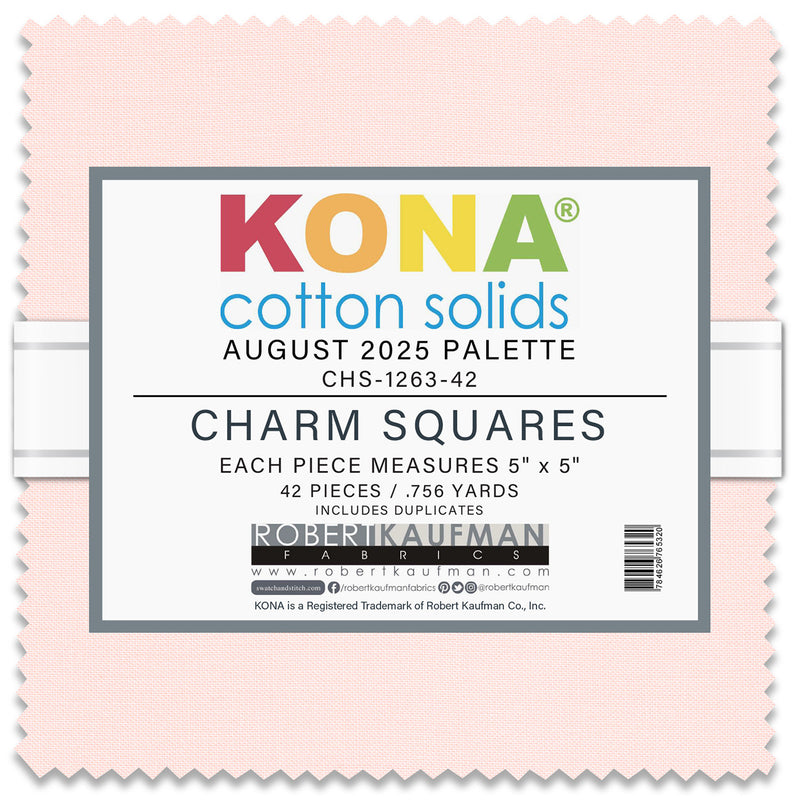 5in Squares Kona Cotton 42pcs/bundle