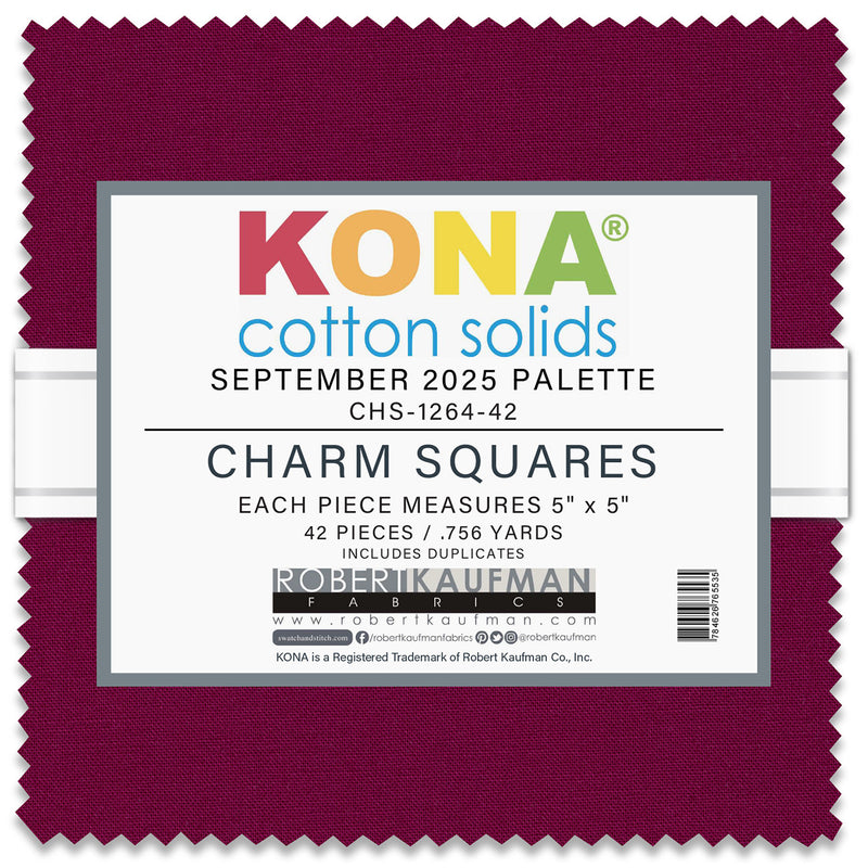 5in Squares Kona Cotton 42pcs/bundle