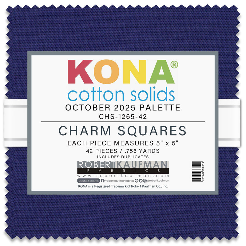 5in Squares Kona Cotton 42pcs/bundle