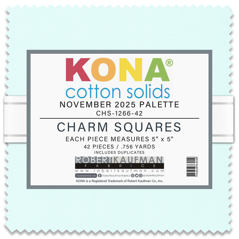 5in Squares Kona Cotton 42pcs/bundle