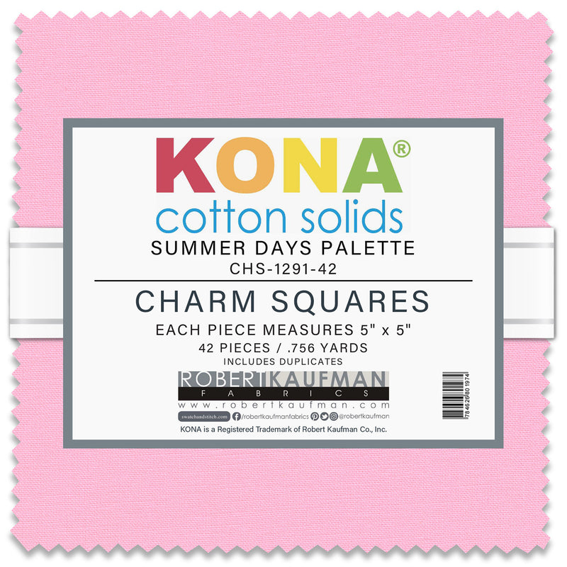5in Squares Kona Cotton 42pcs/bundle