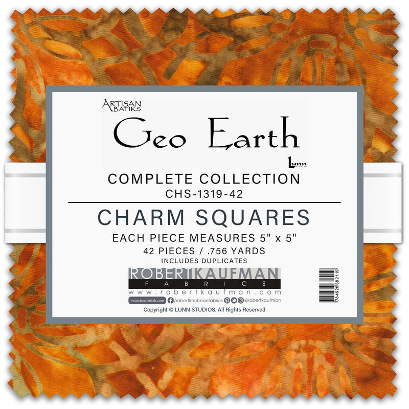 5in Squares, Geo Earth, 42pcs
