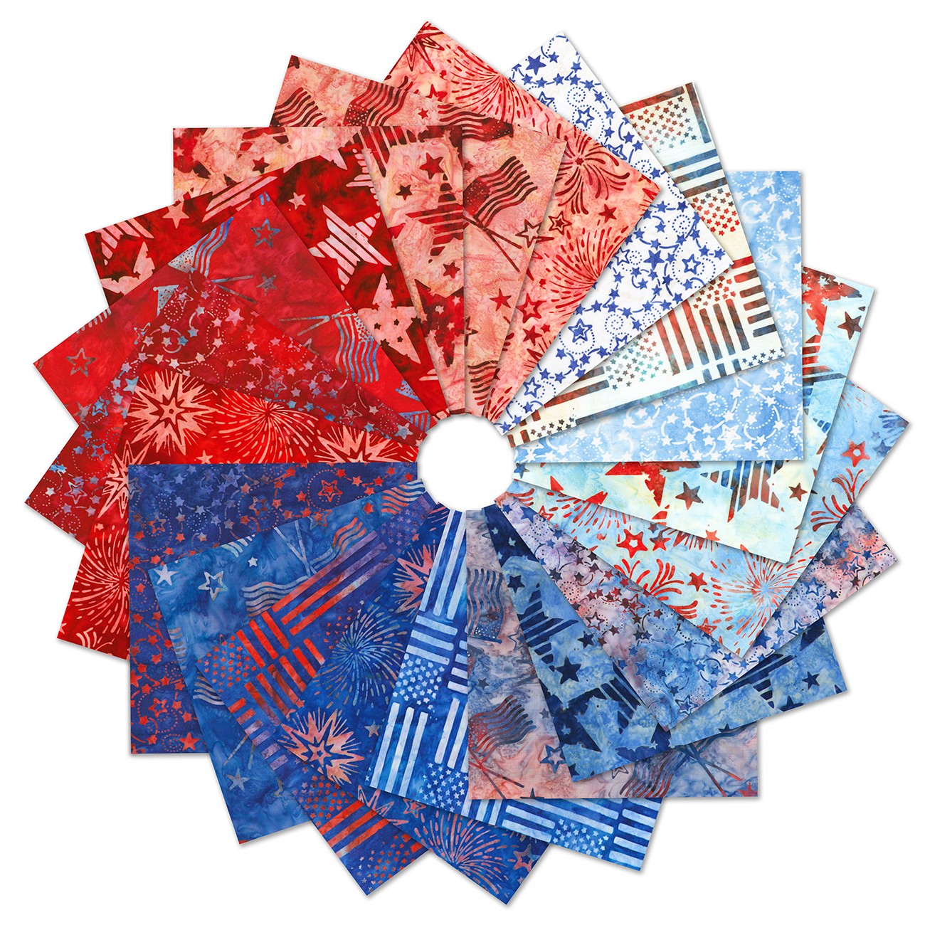 5in Squares, Star Spangled 42pcs/bundle