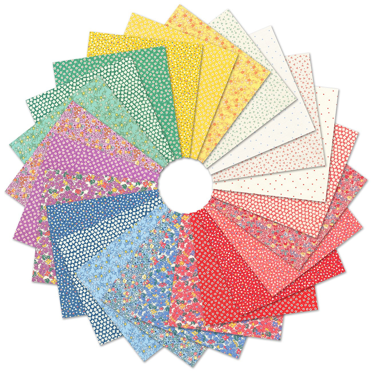 5in Squares, Cottage Treasures 42pcs/bundle
