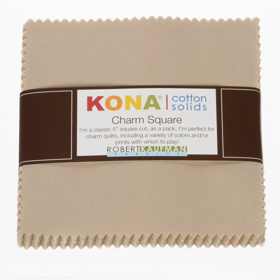 Charm Square Kona Solids Parchment Color 42pcs 5in x 5in