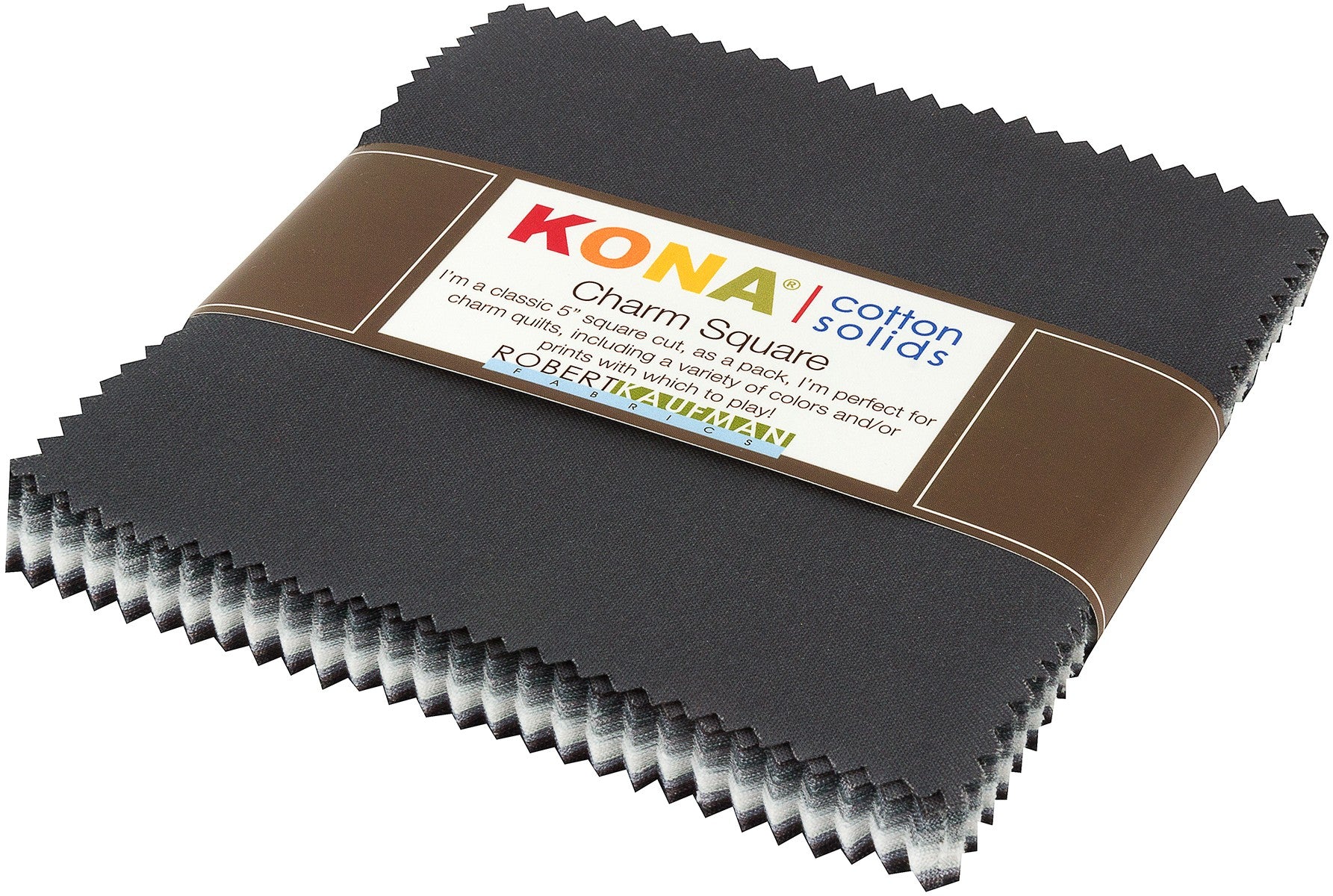 5in Squares Kona Cotton Stormy Skies Palette, 42pcs/bundle