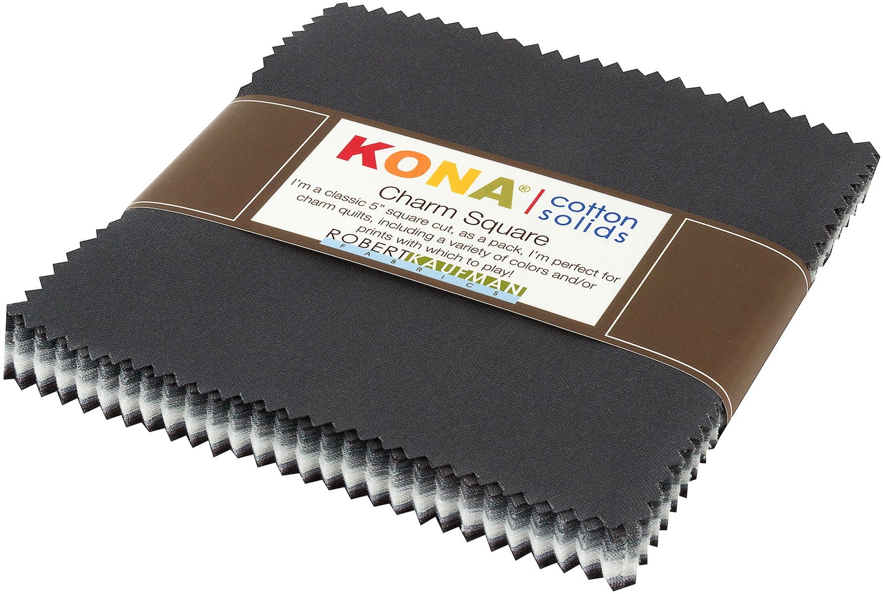 5in Squares Kona Cotton Stormy Skies Palette, 42pcs/bundle