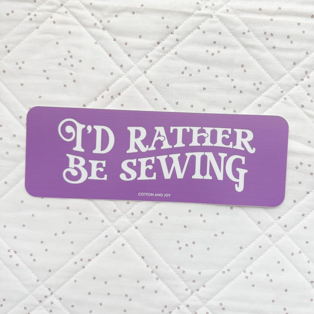 I'd Rather Be Sewing Bumper Sticker 6pk