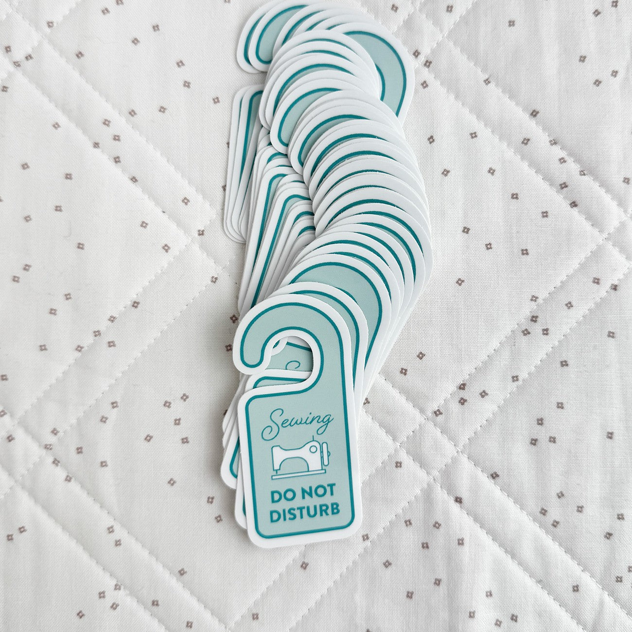 Do Not Disturb Sticker Teal 6pk