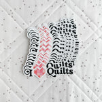 I Heart Quilts Sticker 6pk