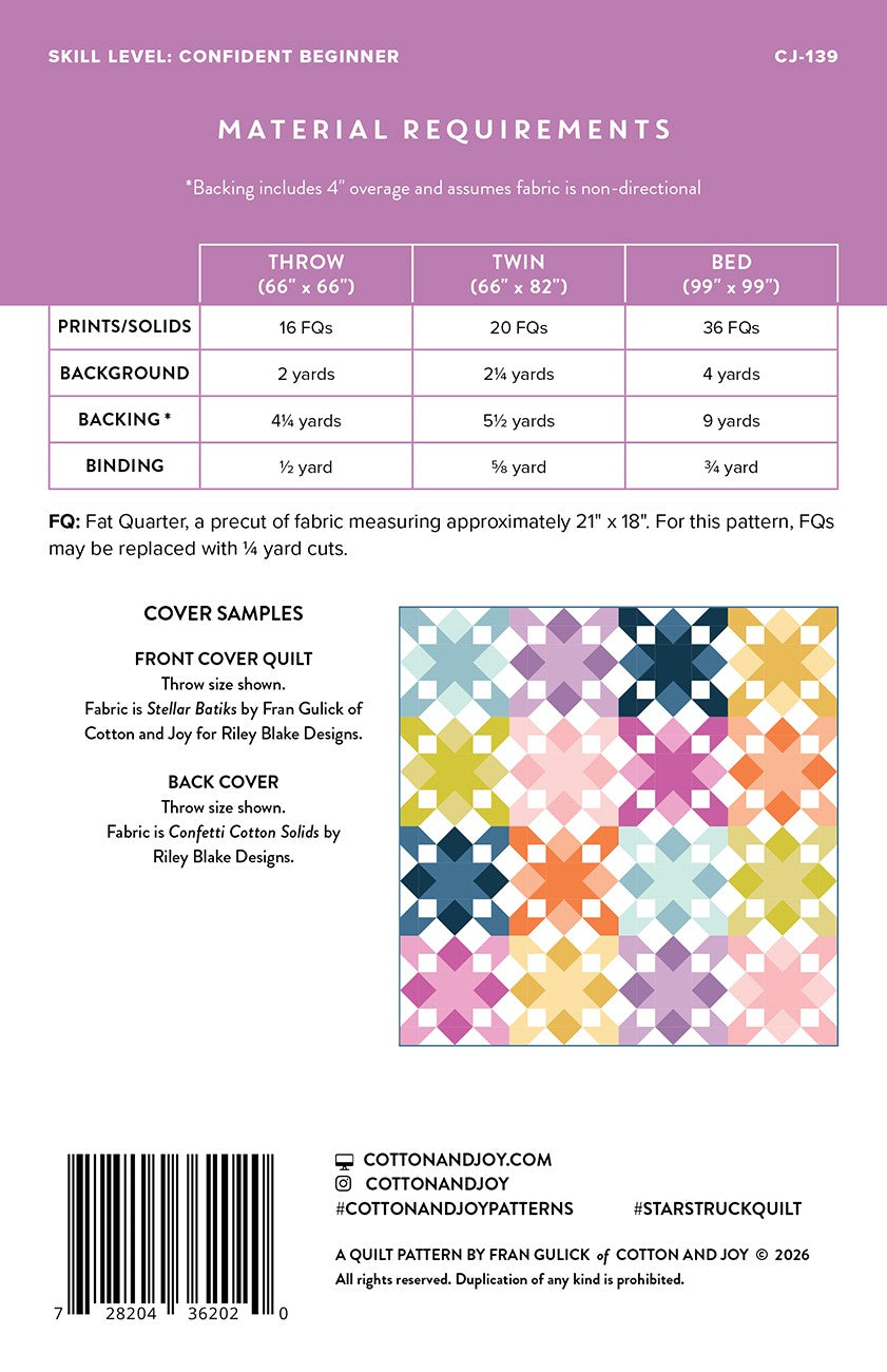 Star Struck Quilt Pattern