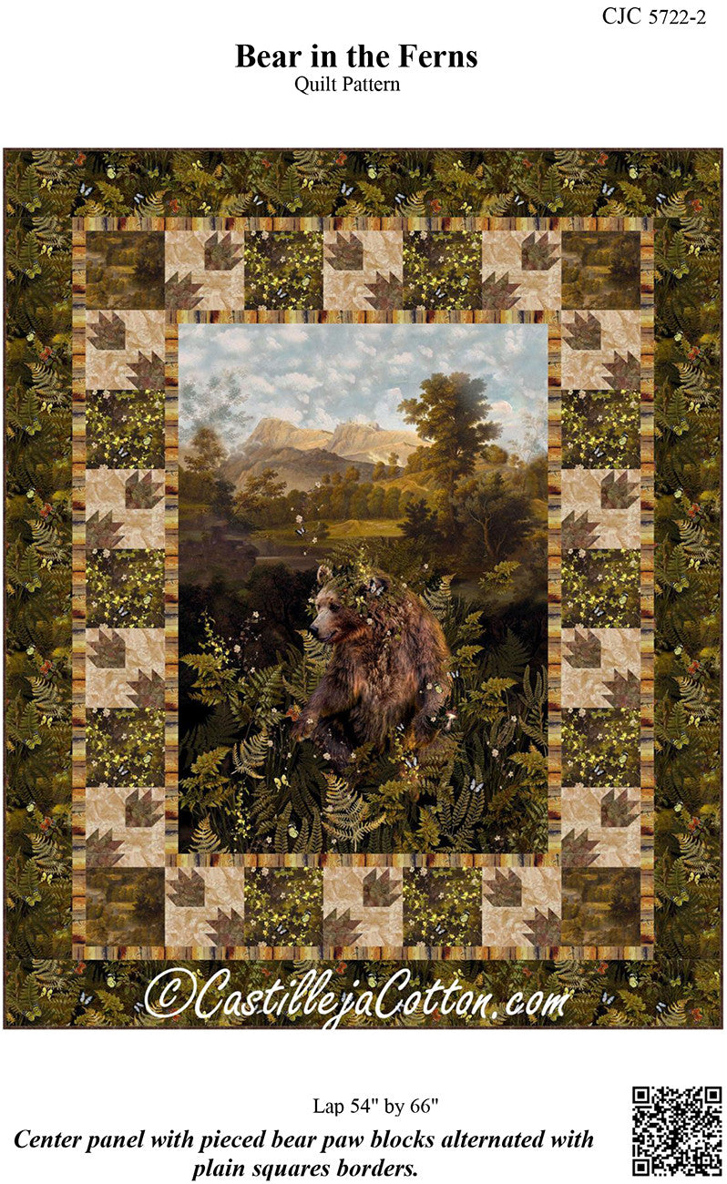 Bear in the Ferns Quilt Pattern — Countryside Quilts™