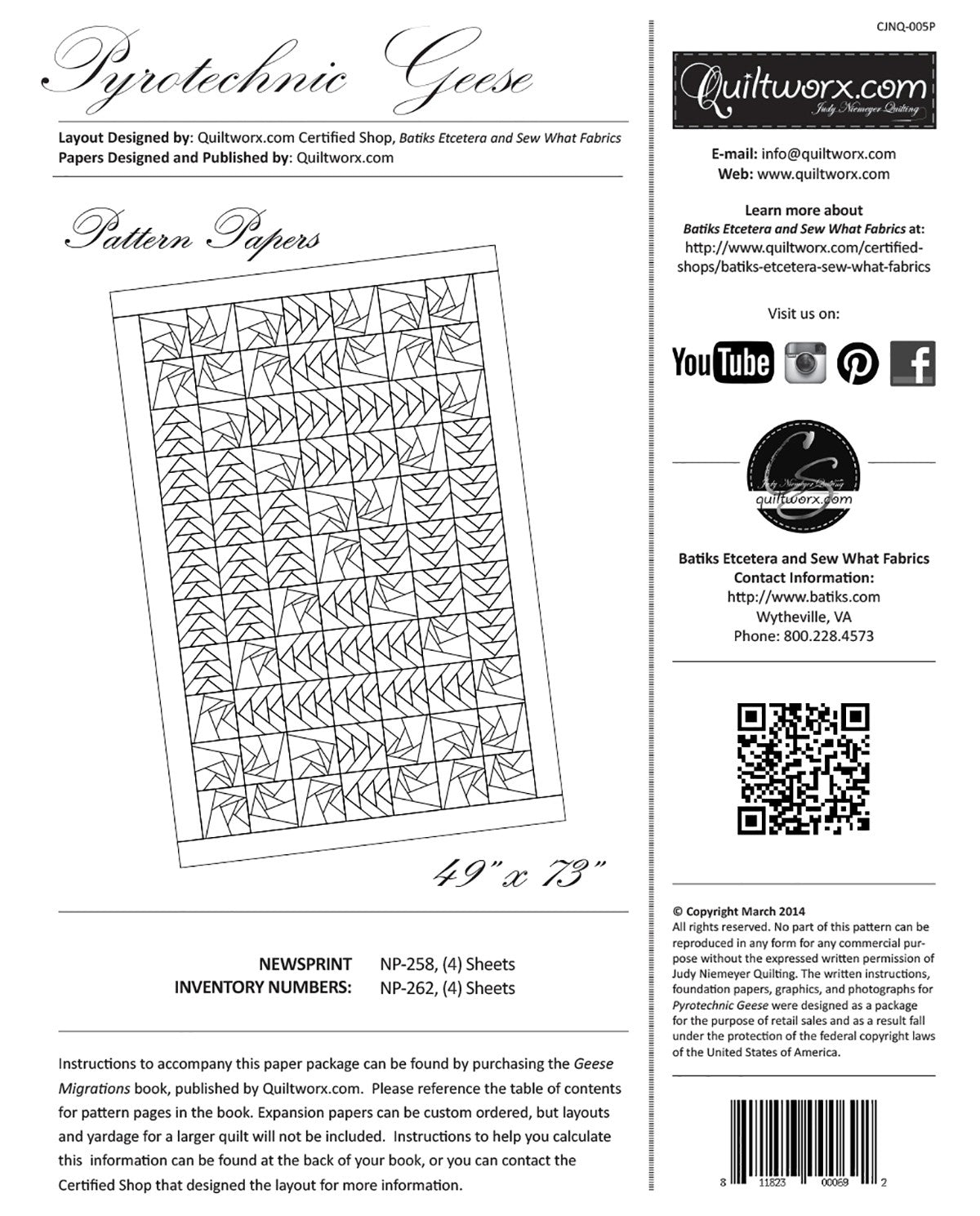 Pyrotechnic Geese Foundation Paper Packs
