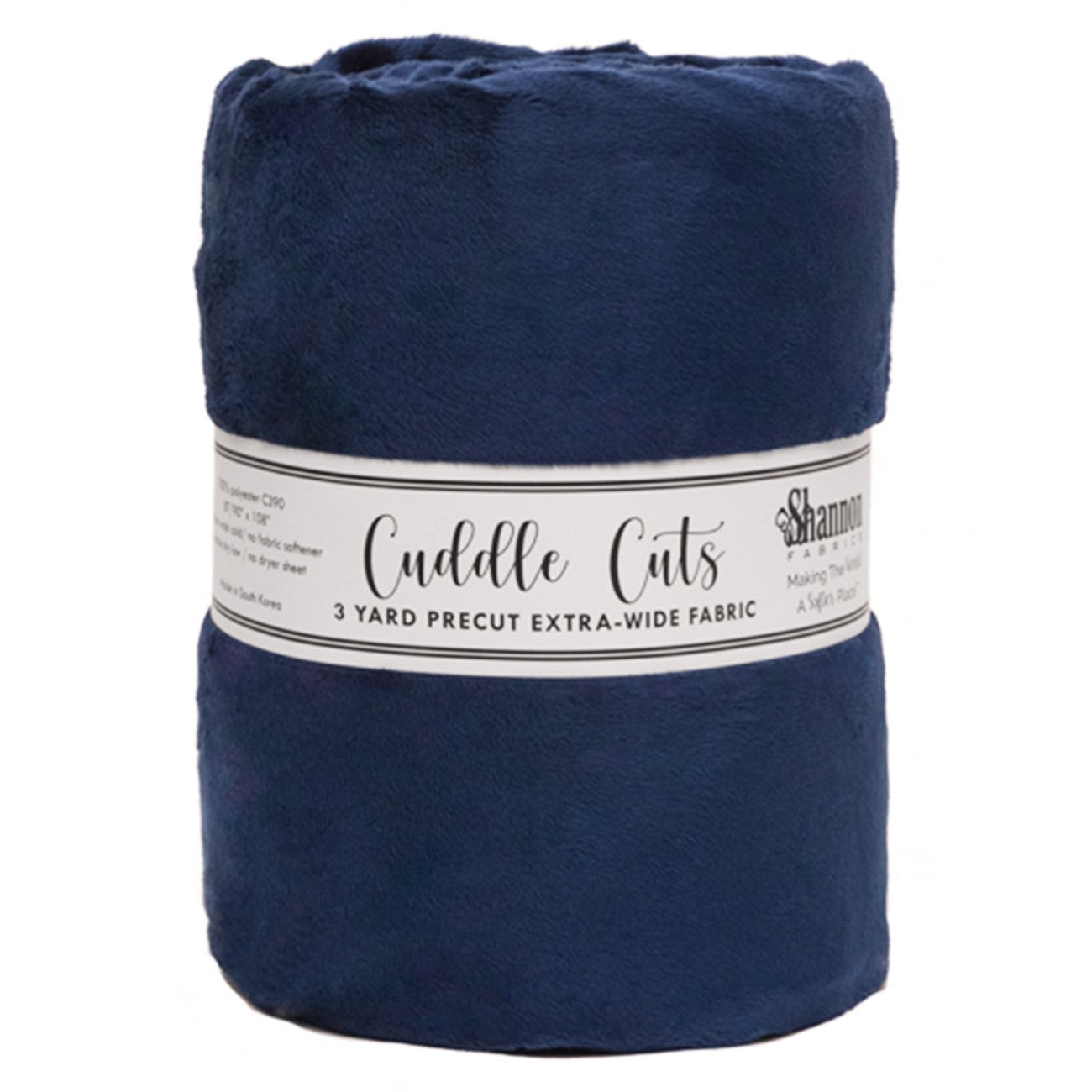 Navy 3 Yard 110in Cuddle Cut