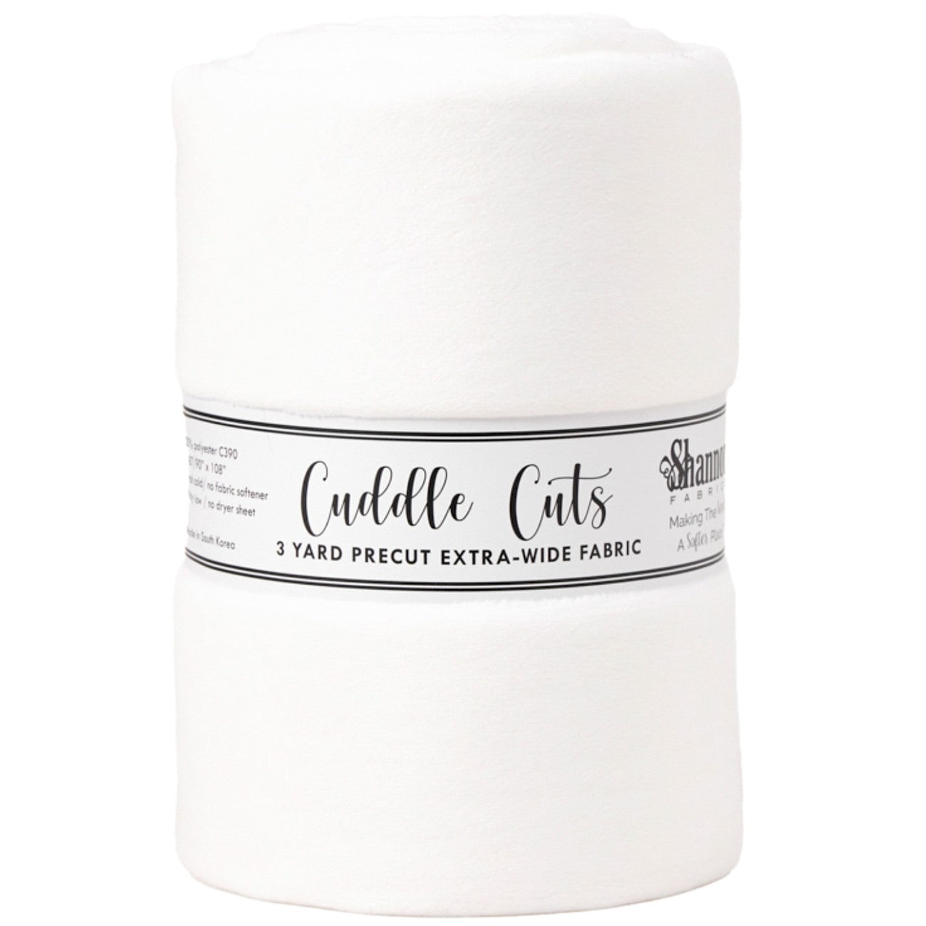 White 3 Yard 110in Cuddle Cut