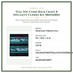 Product Specifications – Teal You Come Back Crazy 8 Specialty Cuddle Kit 58Inx68In