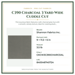 Product Specifications – C390 Charcoal 3 Yard Wide Cuddle Cut