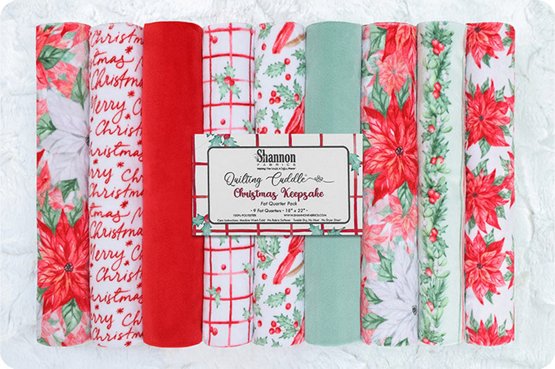 Xmas Keepsake Quilting Cuddle Fat Quarter Pack