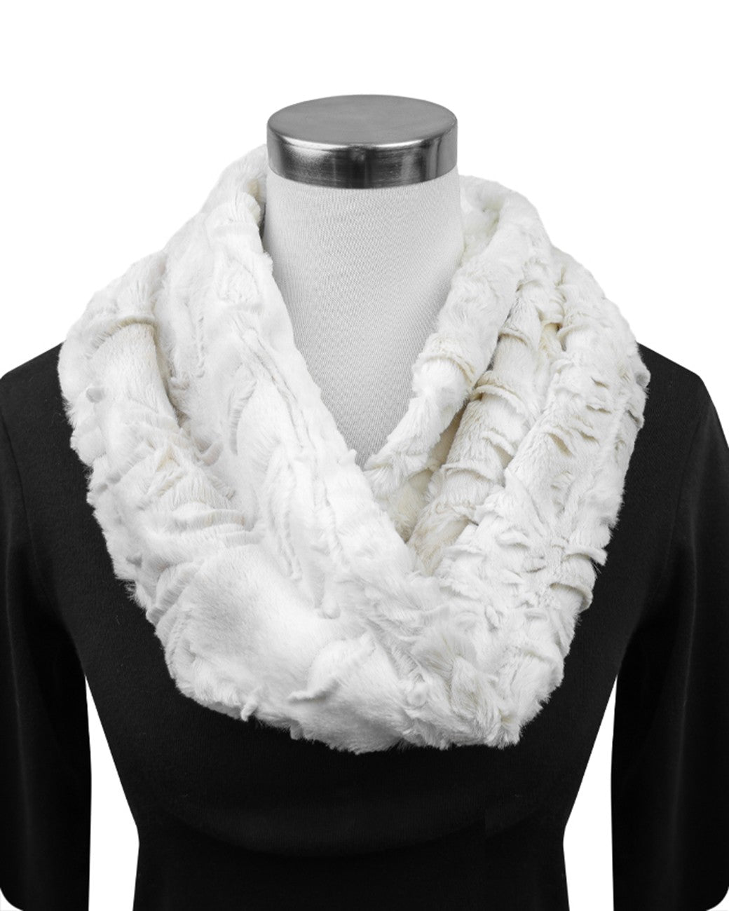 Srb.Poppy/Pearl Infinity Scarf 19inx 36in Kit