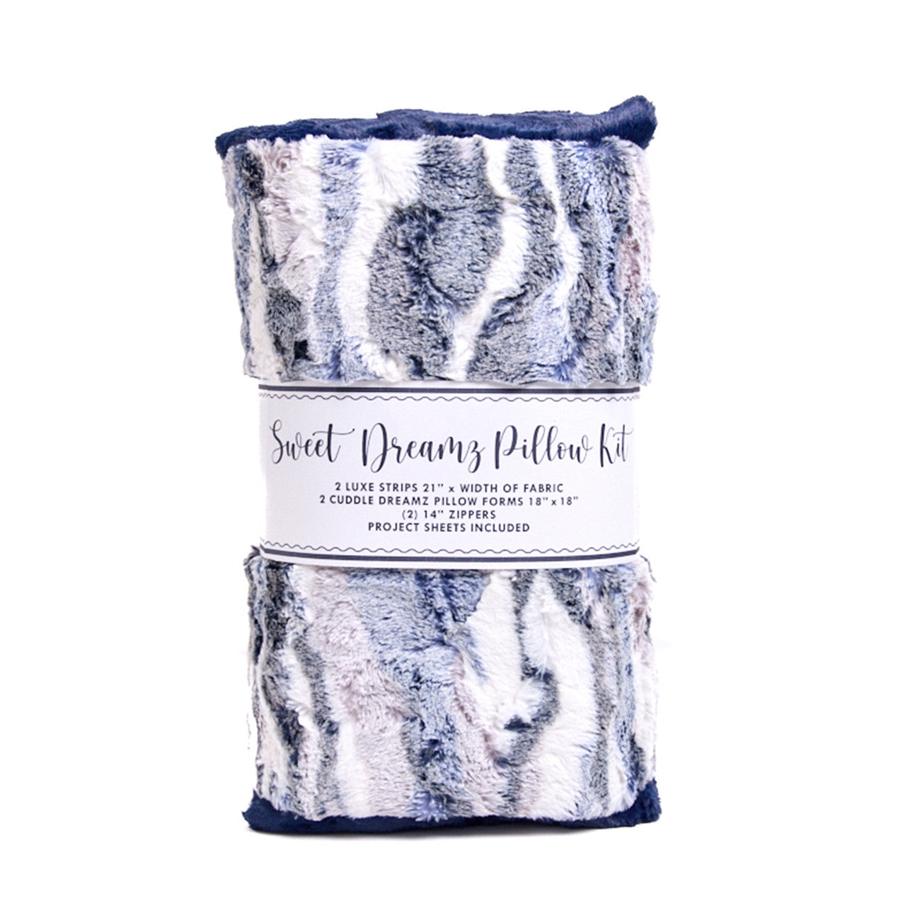 Frosted Himalayan Navy Luxe Cuddle Sweet Dreamz Pillow Kit