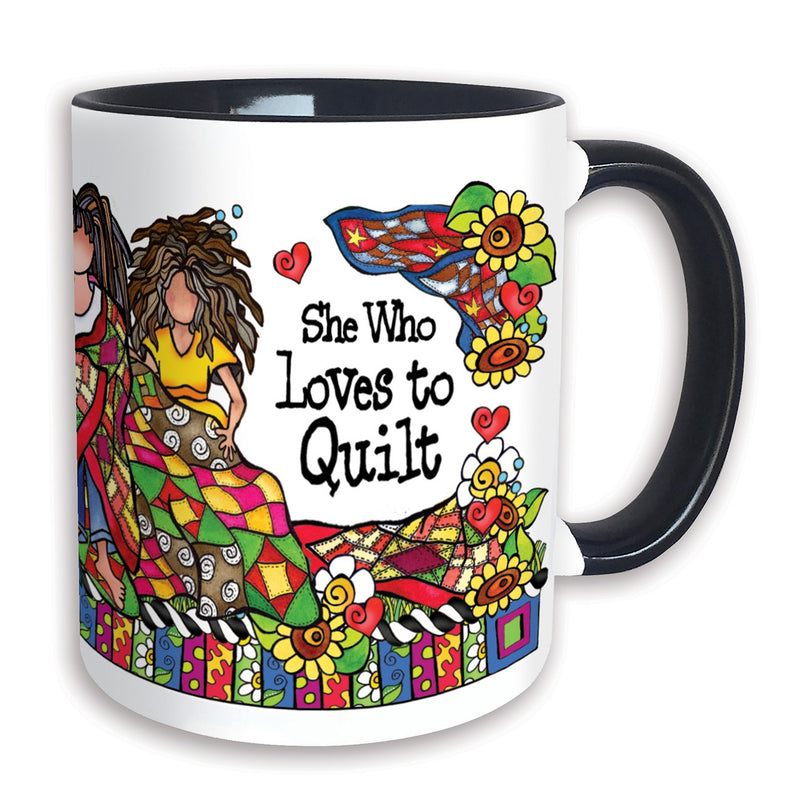 Loves to Quilt 11oz Mug