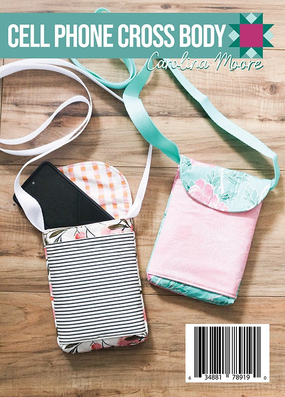 Cell Phone Crossbody Postcard Pattern