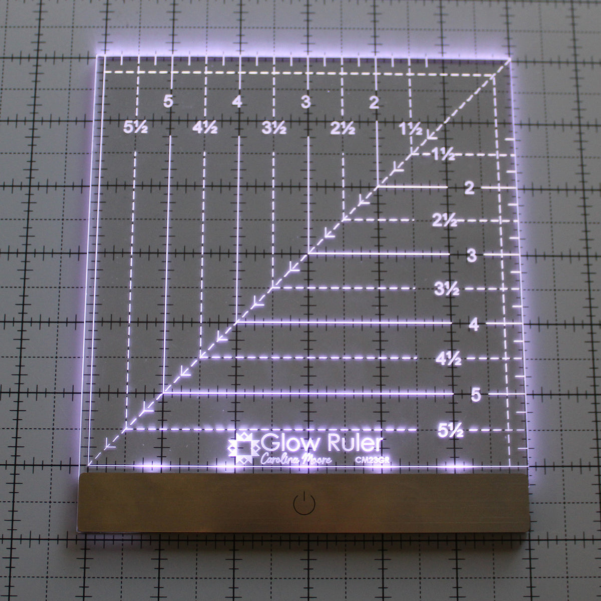 Carolina Moore Glow Ruler 6in Square