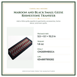 Product Specifications – Maroon and Black Small Geese Rhinestone Transfer
