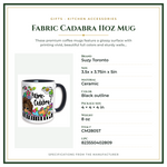 Product Specifications – Fabric Cadabra 11oz Mug