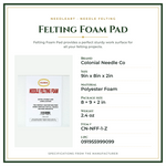 Product Specifications – Felting Foam Pad