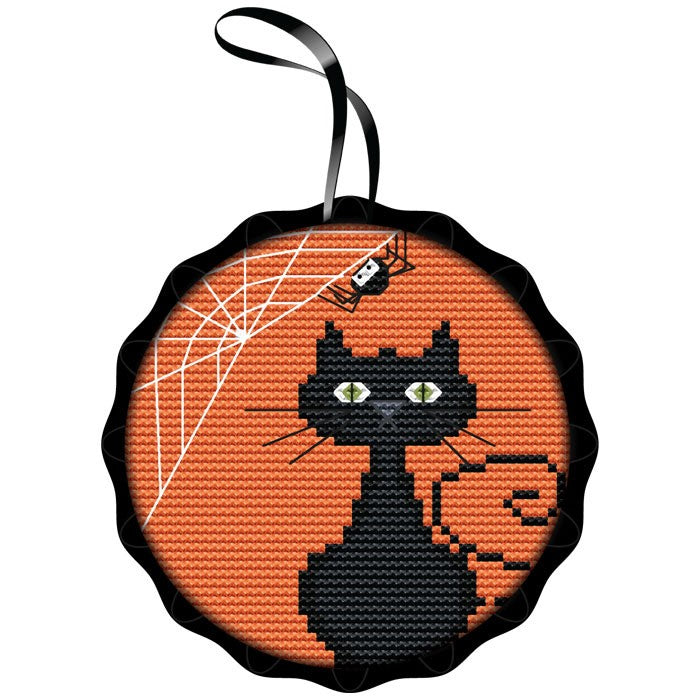 Black Cat Spooky Ornament