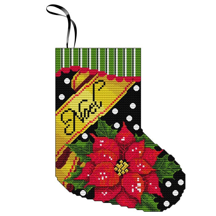 Noel Mini Stocking Ornament