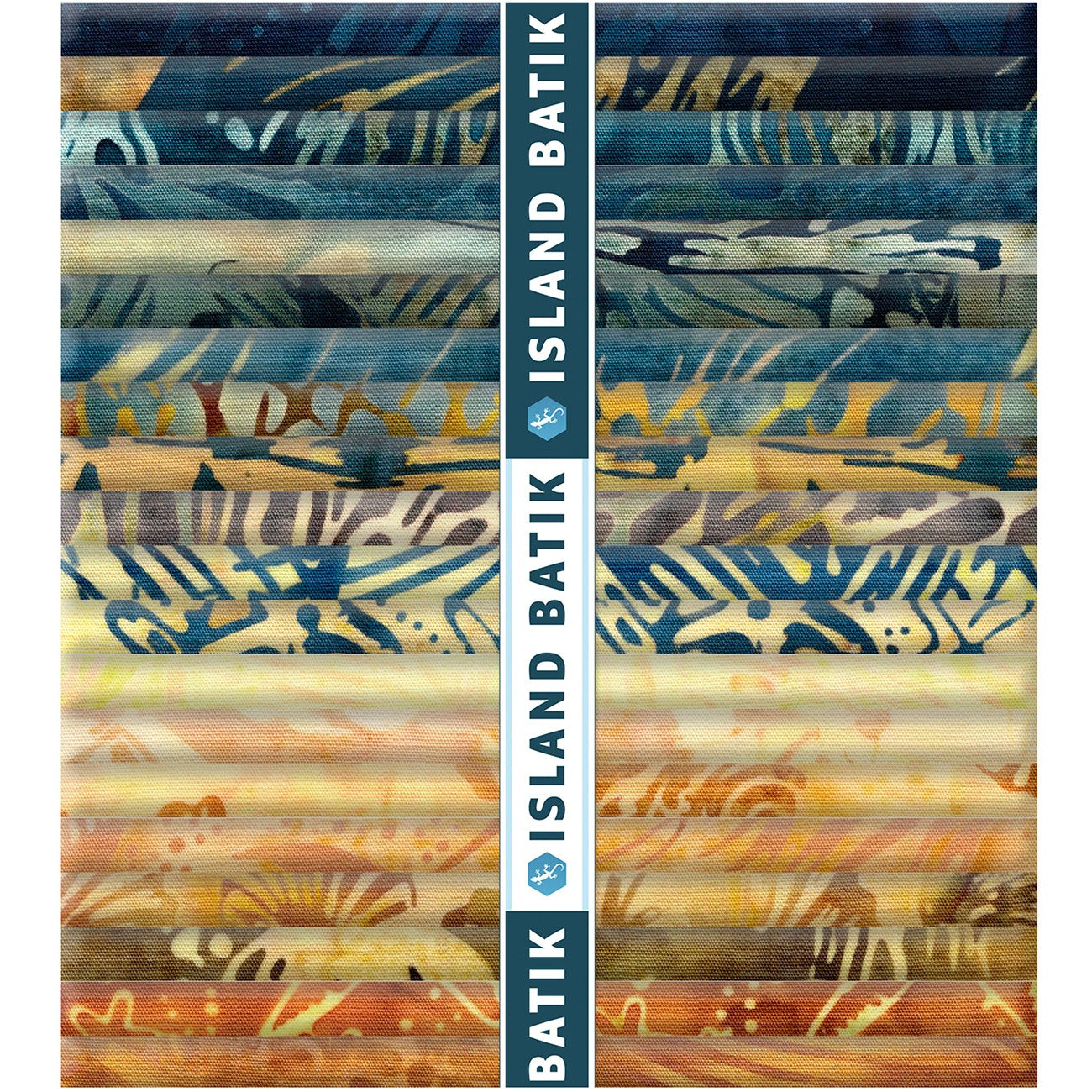 Fat Quarters, Coastal Current, 20pcs, 1 Piece of Each Print