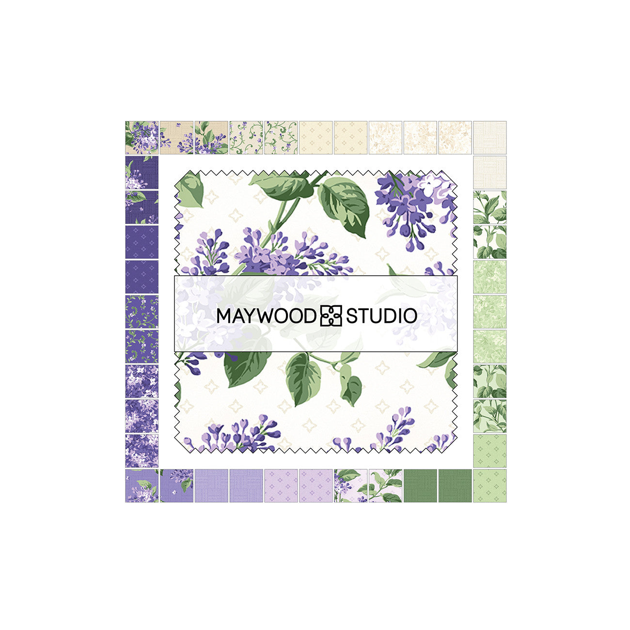 5in Squares Lilac Lane, 42pcs/bundle