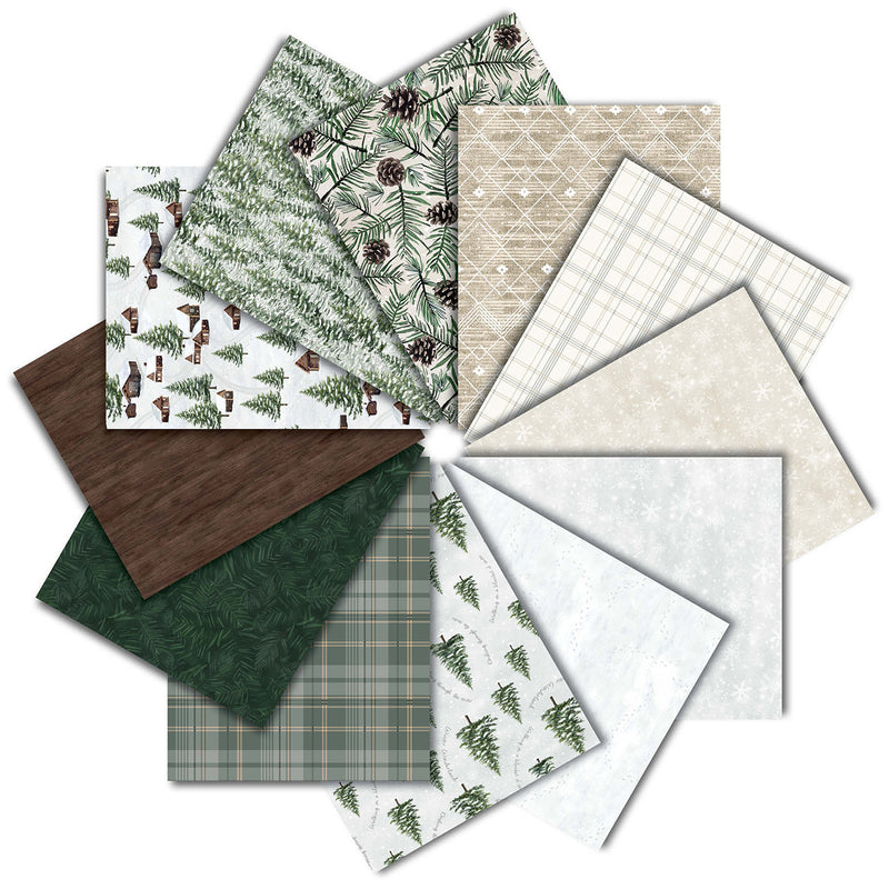 Fat Quarter Winter Wonderland 12pcs/bundle