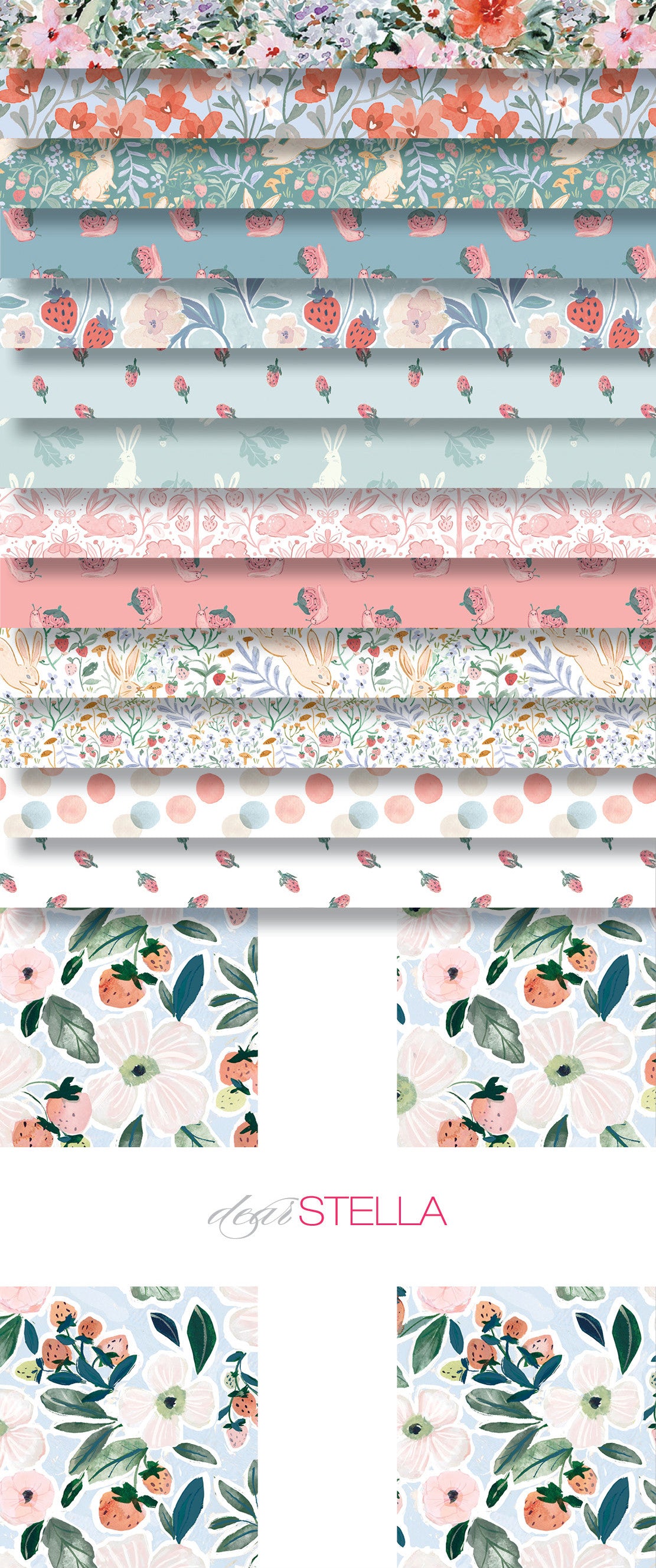 Strawberry Jam 10" Square Packs, 42 Colors