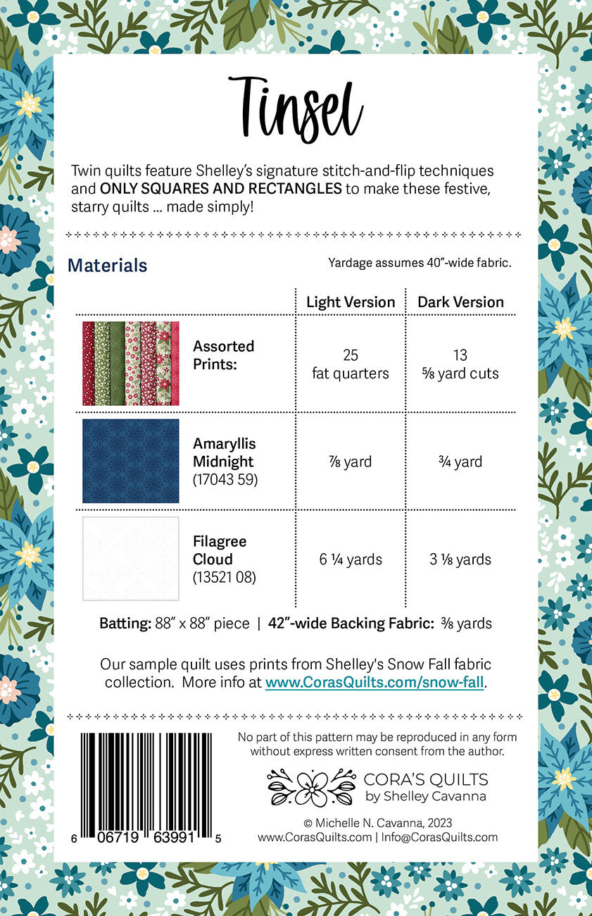 Tinsel Quilt Pattern