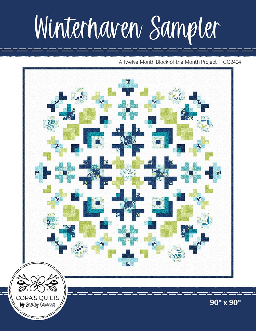 Winterhaven Sampler Block-of-the-Month Quilt Pattern