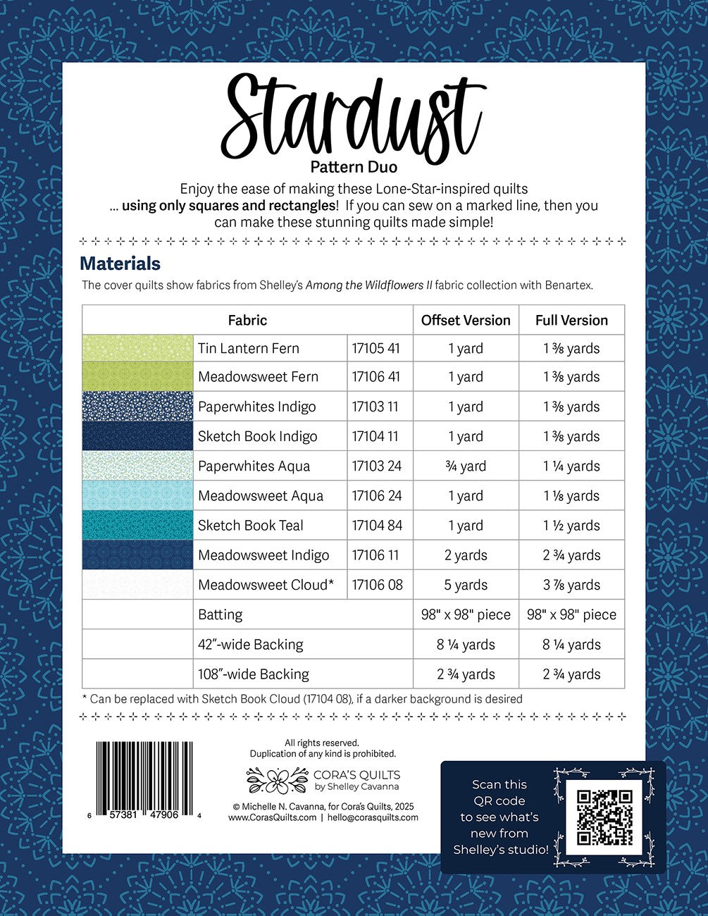 Stardust Duo Quilt Pattern