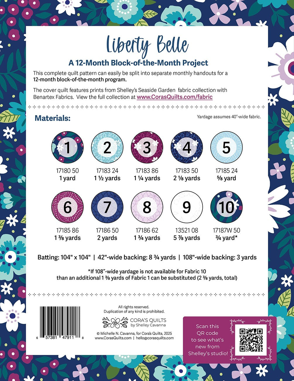 Liberty Belle Block-of-the-Month Quilt Pattern