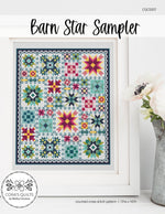 Barn Star Sampler Cross Stitch Pattern