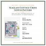 Product Specifications – Seaglass Cottage Cross Stitch Pattern