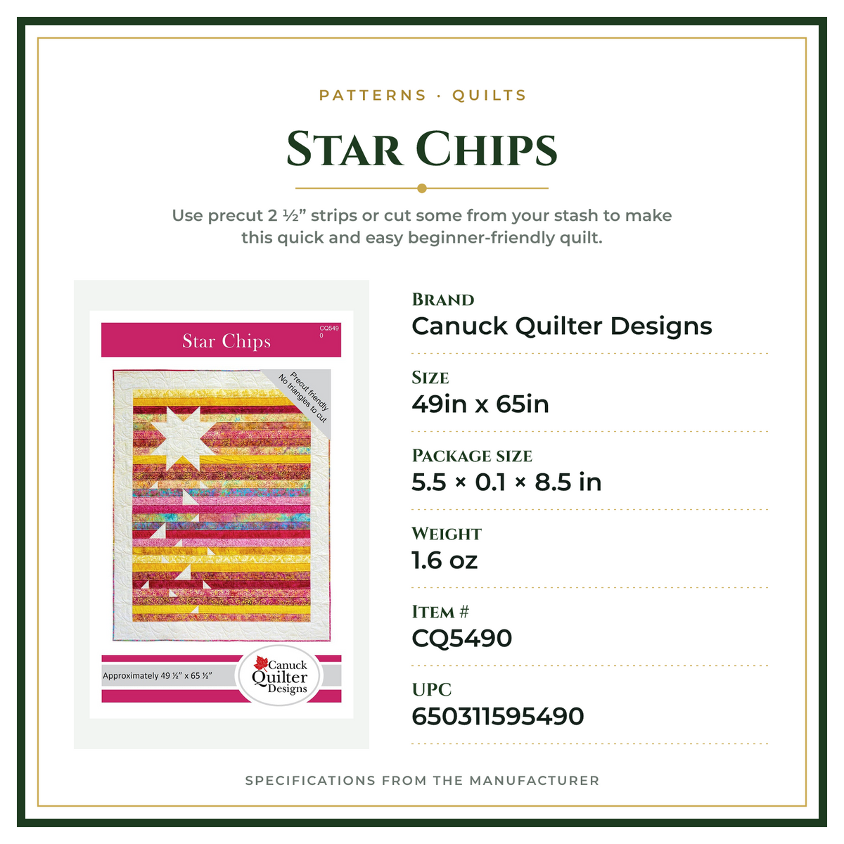 Product Specifications – Star Chips